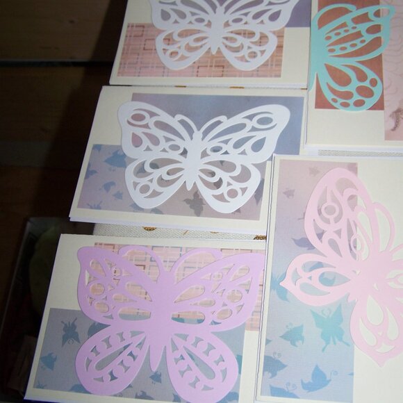 Handmade Butterfly Cards - Set of 17 - Picture 3 of 5